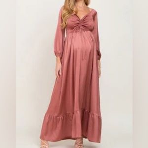 Pinkblush Rose Blush Maternity Maxi Dress